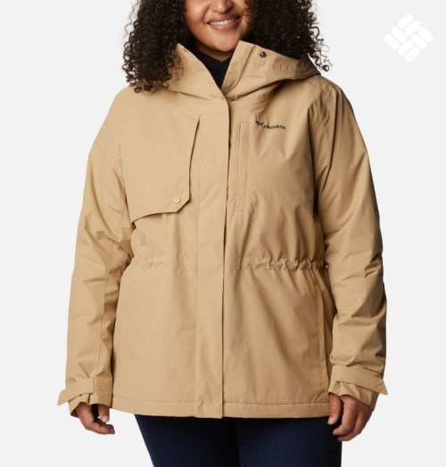 Women's Columbia Hadley Trail Jackets Khaki | Plus Size CA-OC631